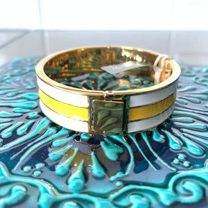 New w tags yellow, white and gold jcrew bracket